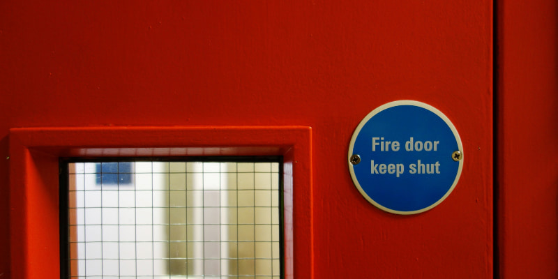 Fire Door sign