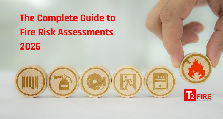 Heading graphic for the complete guide to fire risk assessments 2026