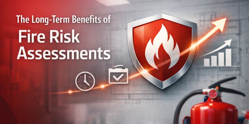 Blog header image for the long term benefits of fire risk assessments