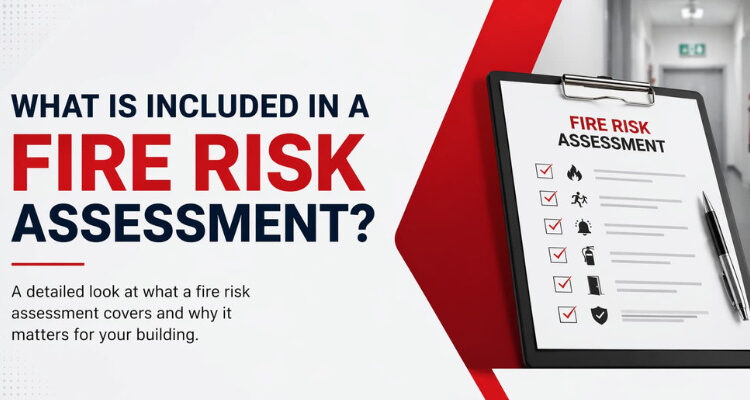 Blog header image for what is included in a fire risk assessment
